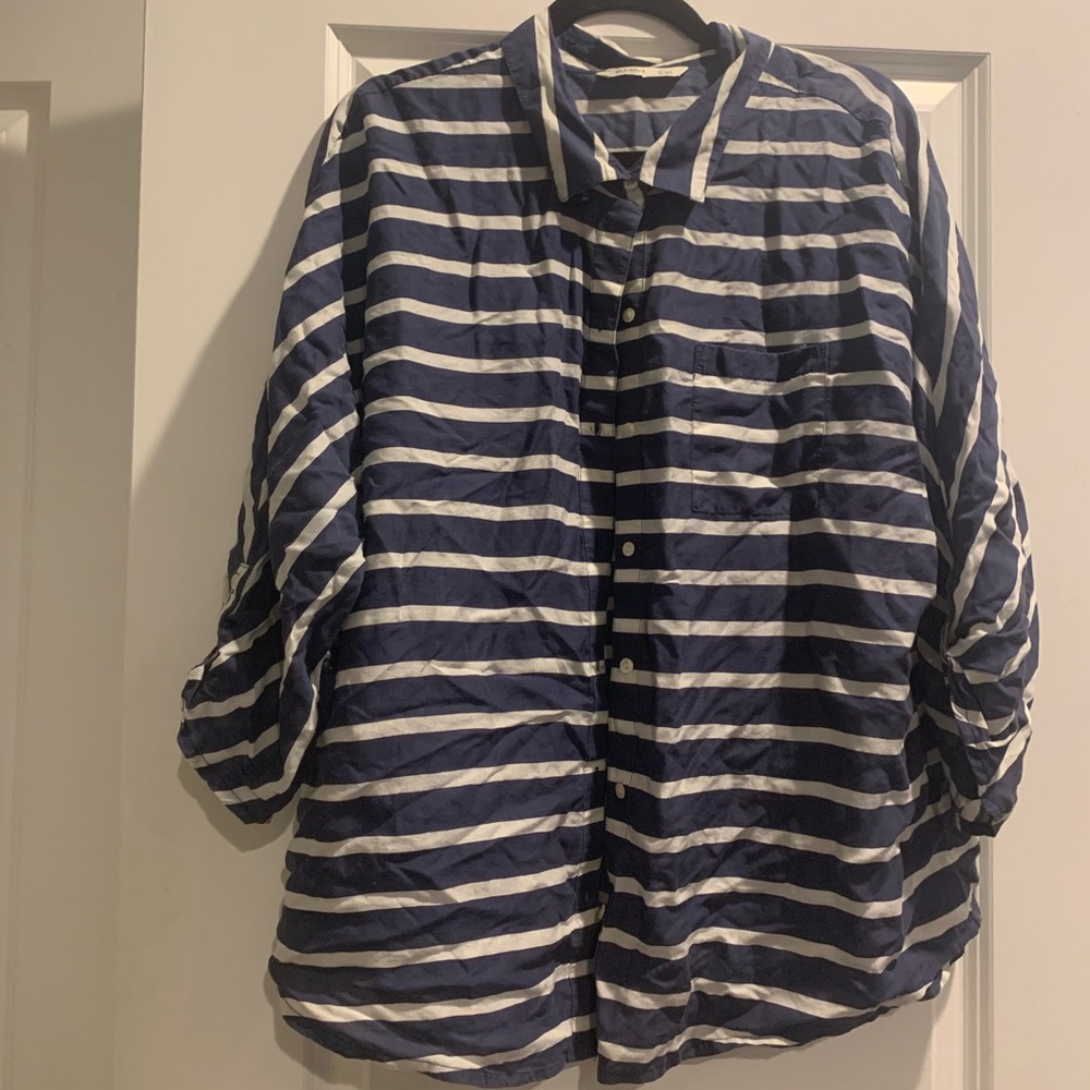 Old Navy Striped Button-Front Shirt